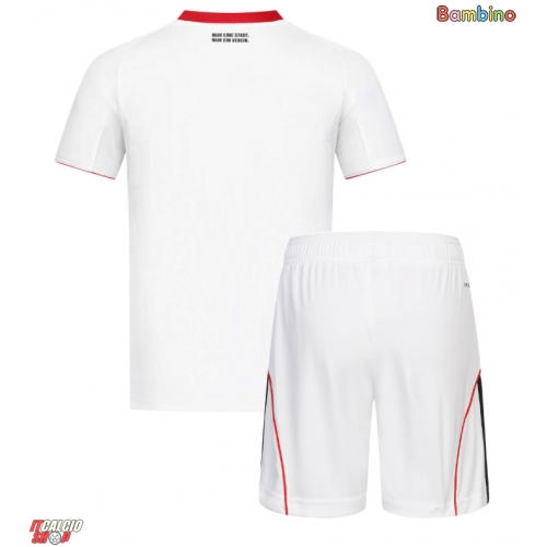 Eintracht Frankfurt Seconda Maglia Bambino 2025-26 Manica Corta (+ Pantaloni corti)